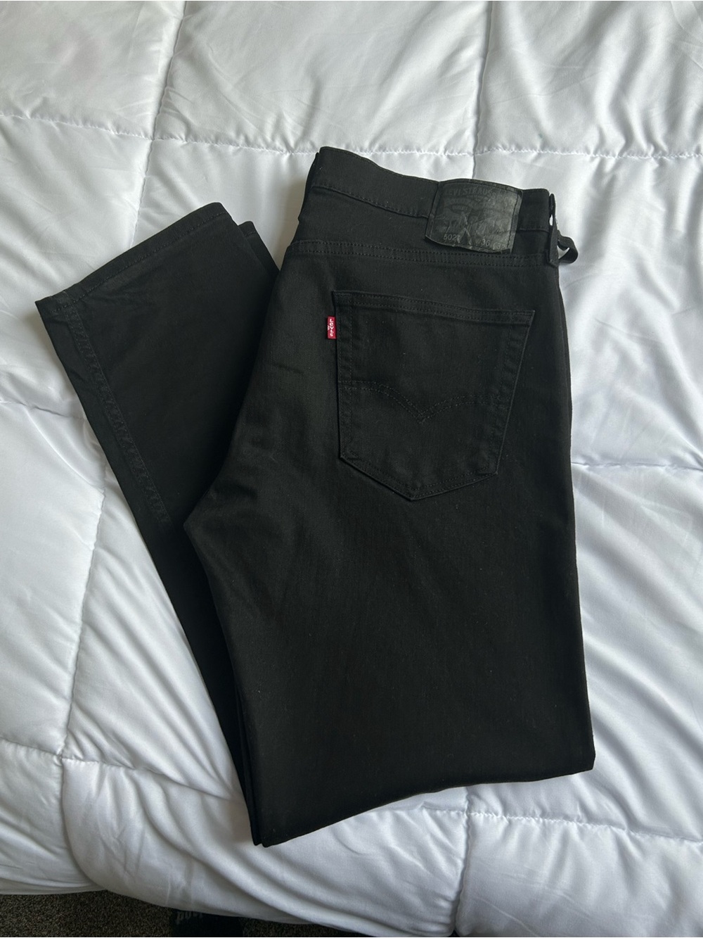 Levi's Men's Black Slim Straight Jeans